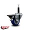Service Caster 3'' Blue Poly Swivel 3/4'' Expanding Stem Caster with Brake SCC-EX20S314-PPUB-BLUE-PLB-34 - alternate 4